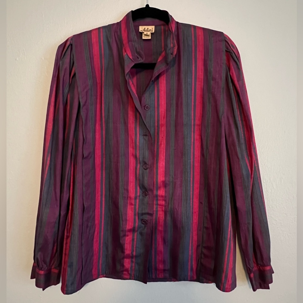 Vintage Adini Striped button down shirt